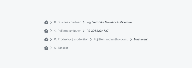 Ukázka Breadcrumbs – Breadcrumbs 01