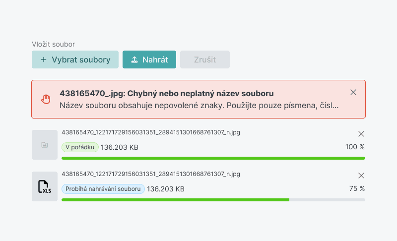 Ukázka Fileupload – Fileupload Adv 02