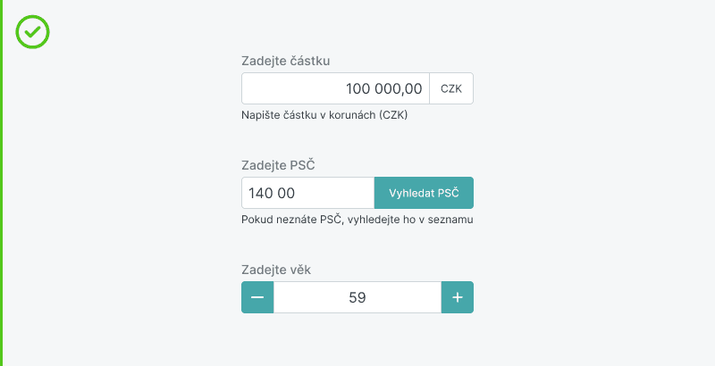 Ukázka Numberinput