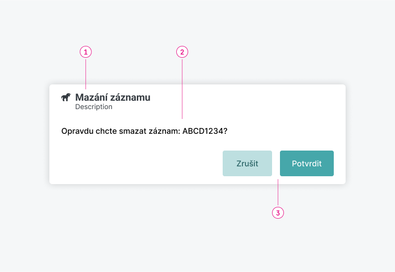 Ukázka Confirm Dialog